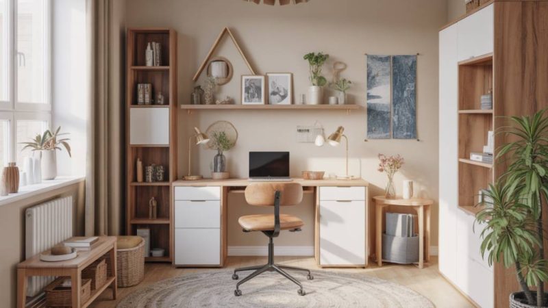 10 idées pour aménager un coin télétravail discret et confortable dans un petit salon