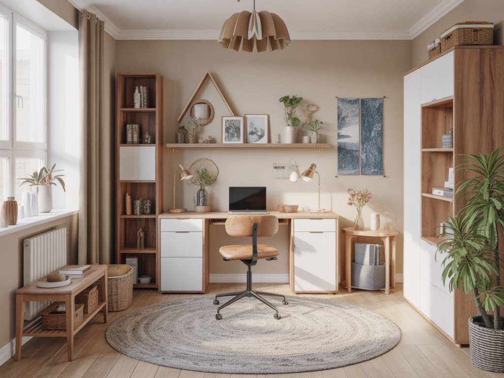 10 idées pour aménager un coin télétravail discret et confortable dans un petit salon